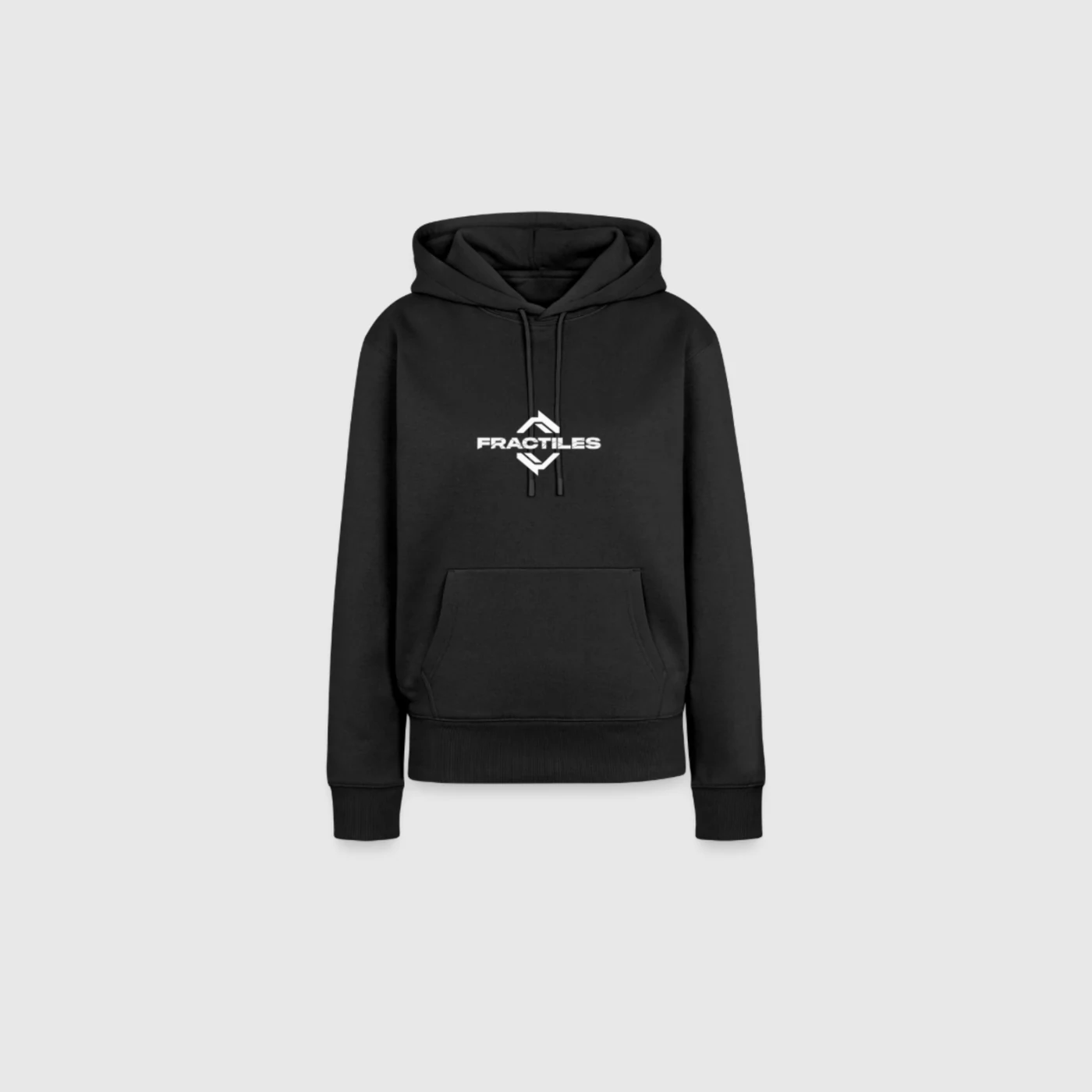 FRACTILES women's black hoodie